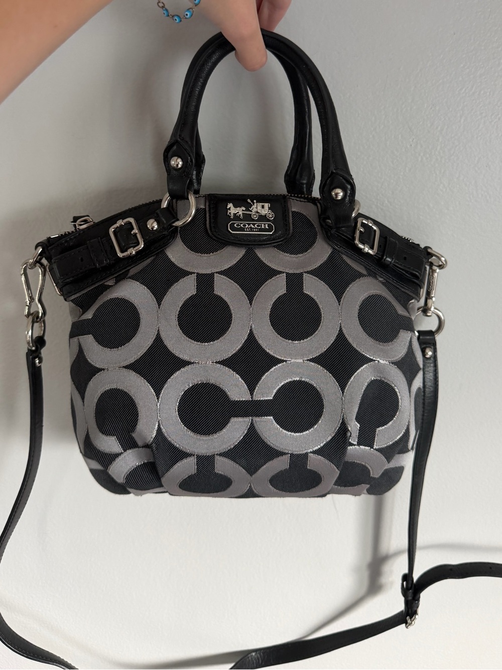 Coach Madison Op Art Sateen Sophia Sathcel